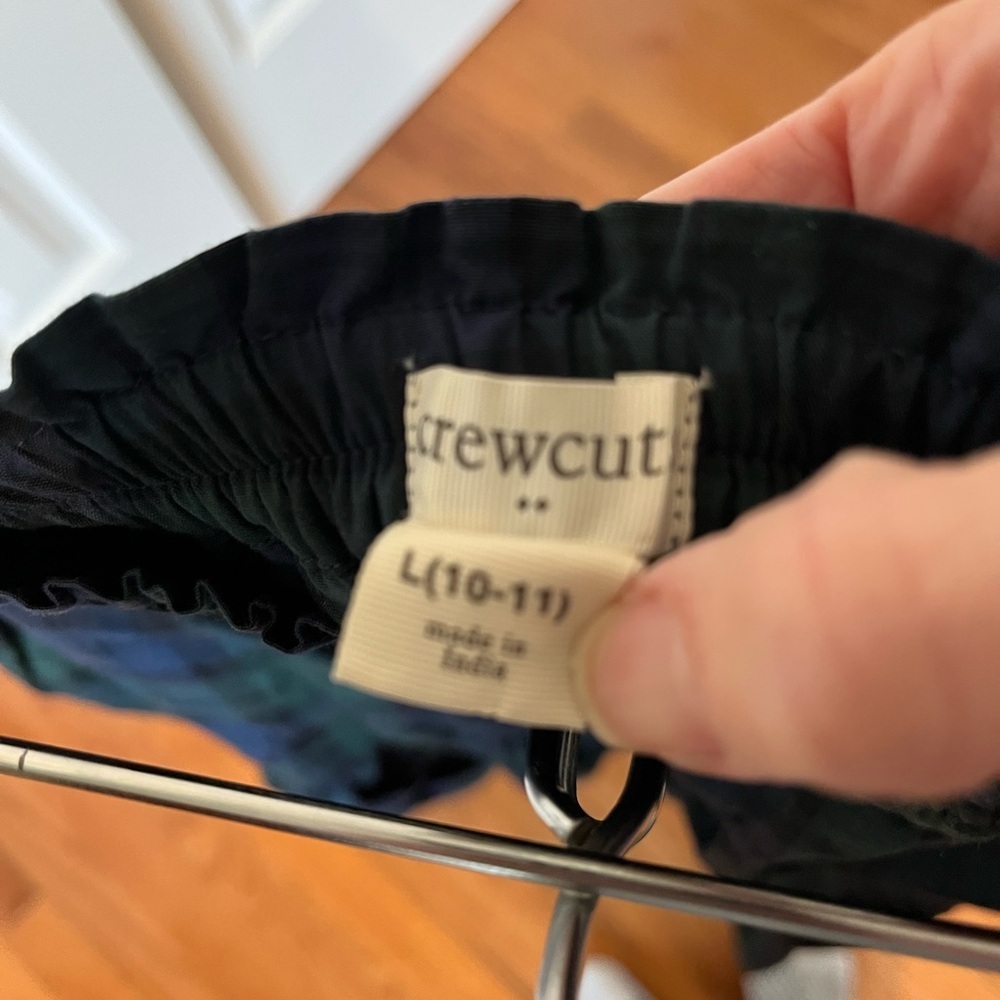 J Crew Crewcuts size L holiday plaid skirt - Picture 5 of 7